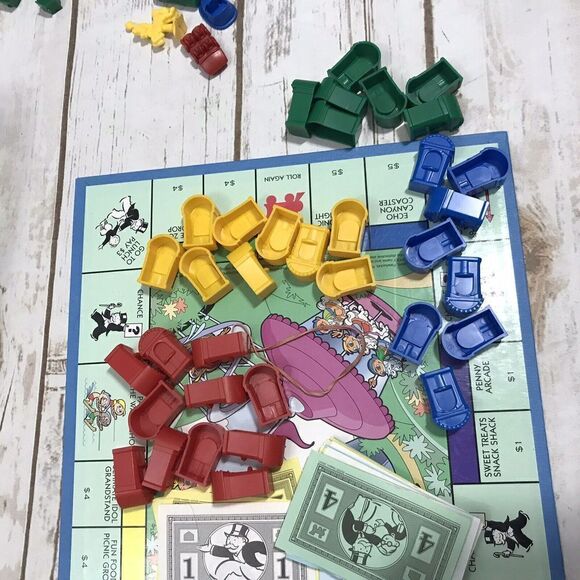 Monopoly Junior Amusement Park Edition 2005 Replacement Pawns & Board - Picture 7 of 7